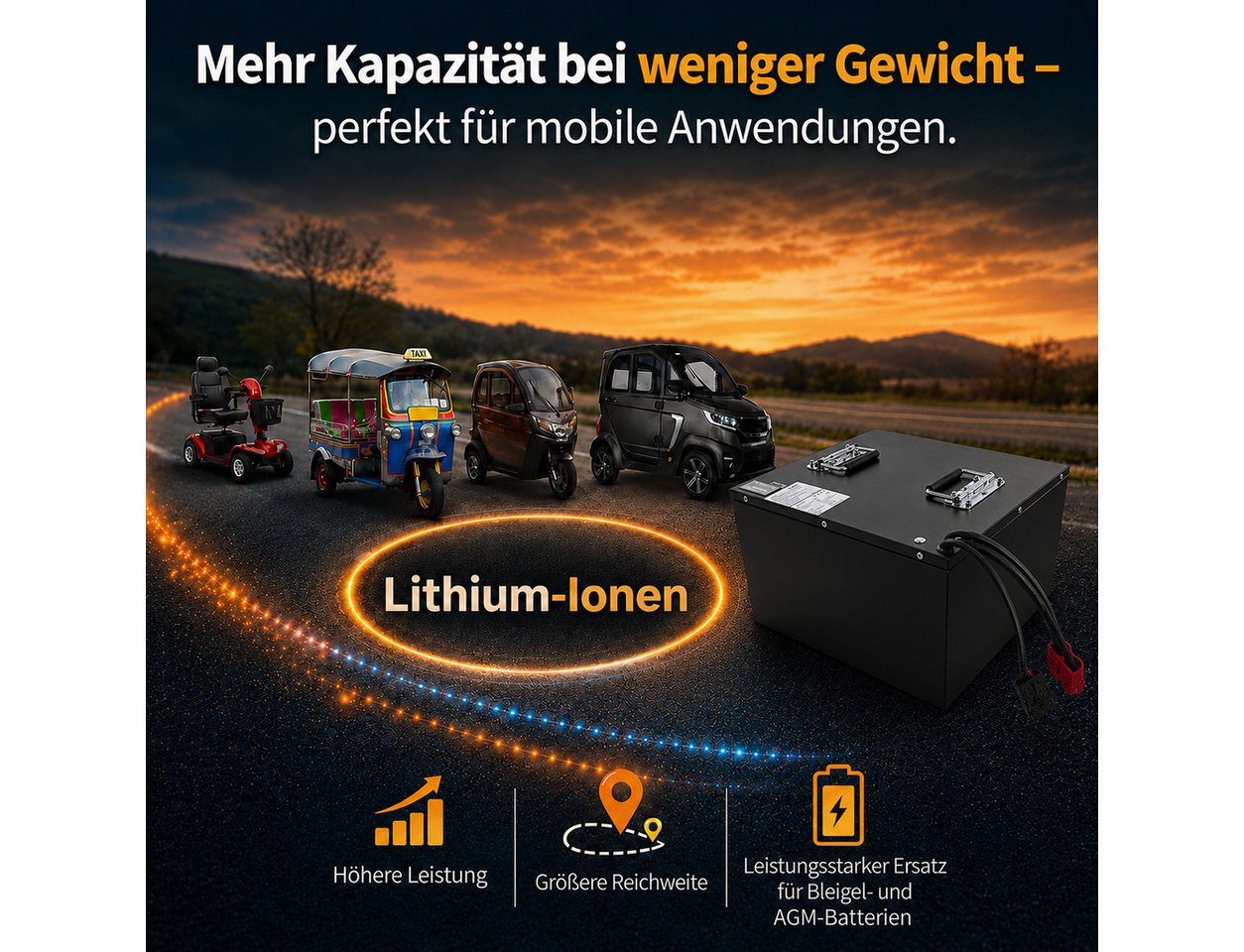 TZIpower 60V 60Ah Alugehäuse Akkupack Pedelec e-bike Akku Umbausatz Scooter PV Akkupacks (60 V), Metallgehäuse Bild 5