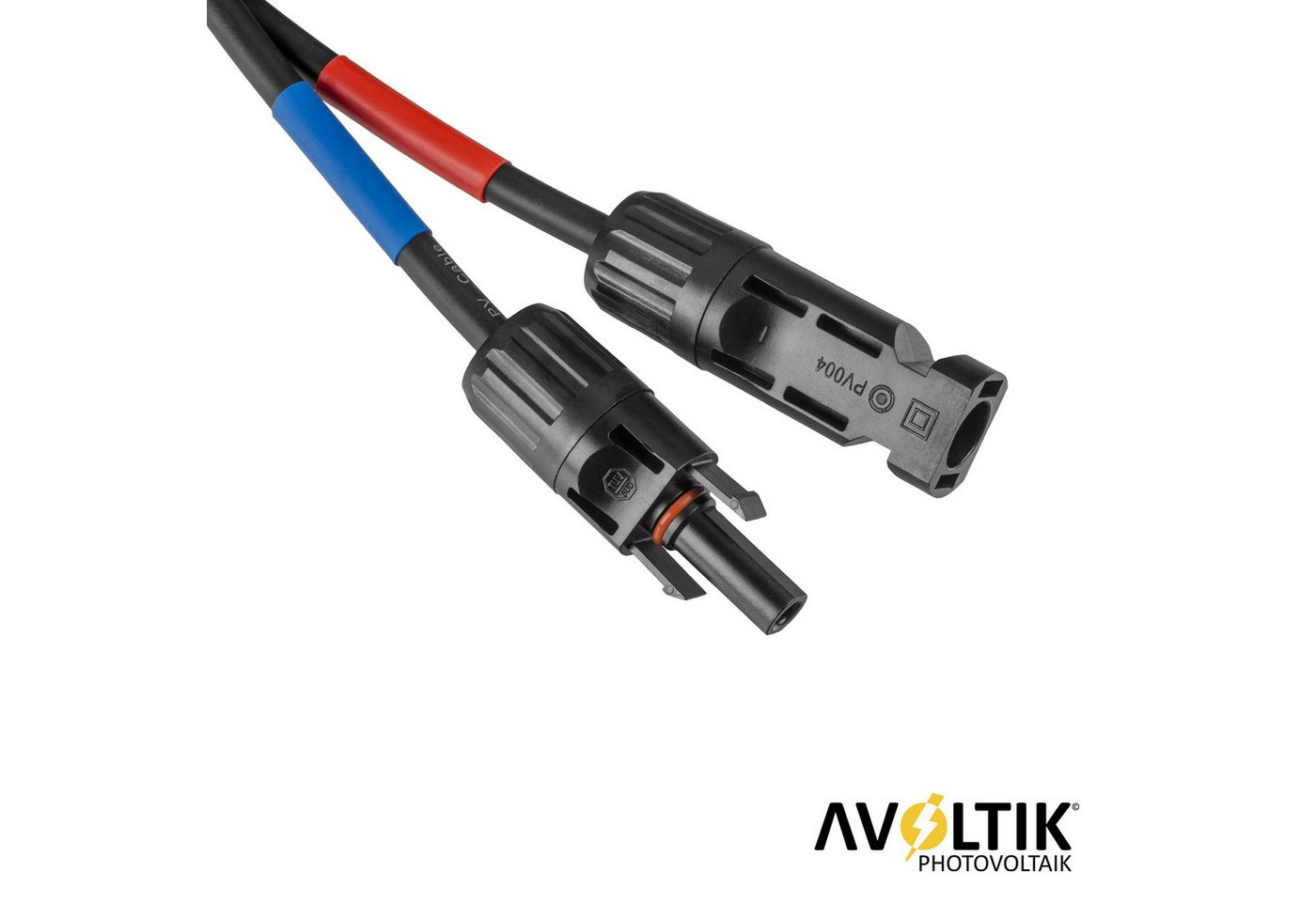 avoltik Batteriekabel Anschlusskabel Verbindungskabel 6mm² PV Solar Kabel Solarkabel, (500 cm), TÜV geprüft