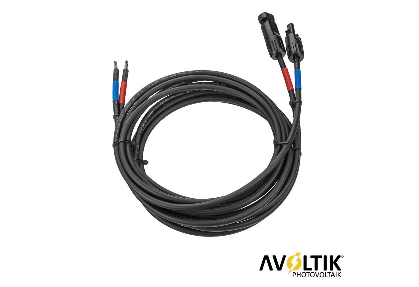 avoltik Batteriekabel Anschlusskabel Verbindungskabel 6mm² PV Solar Kabel Solarkabel, (500 cm), TÜV geprüft Bild 5