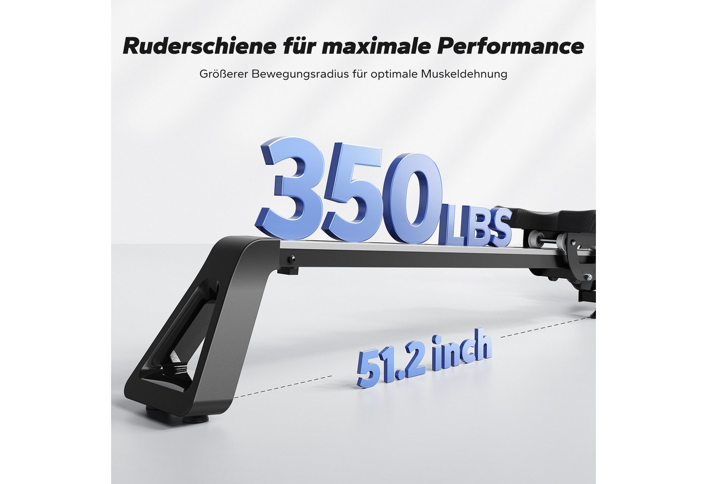 MERACH Rudergerät für Zuhause, Fitnessgeräte mit 16 Widerstandsstufen (Rudermaschine mit Bluetooth-Verbindung, klappbares Design, Kompatibel mit Kinomap, Tablet- und Flaschenhalter, LCD-Anzeige), Leise, Schnelle Montage, platzsparend, Belastbar bis 158 kg