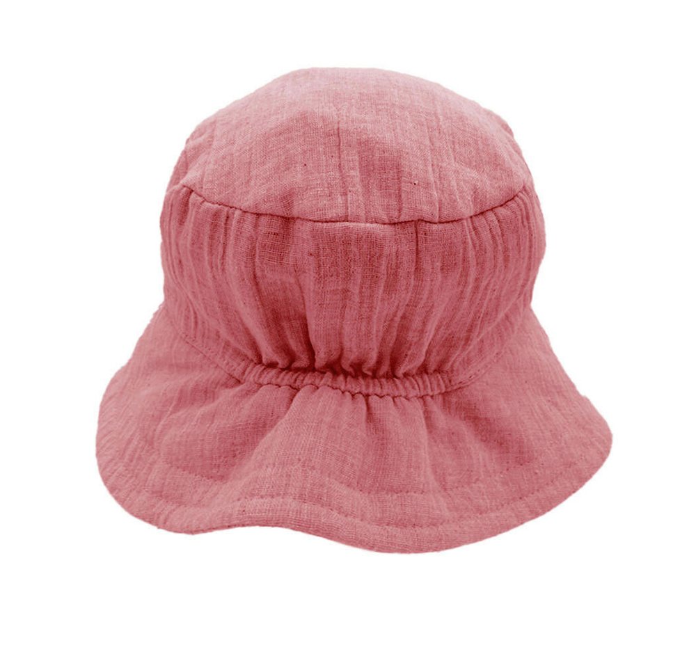 MAXIMO Fischerhut GOTS BABY-Hütchen, Bindeband Musselinstoff, Futter (1-St) Musselin Bild 3
