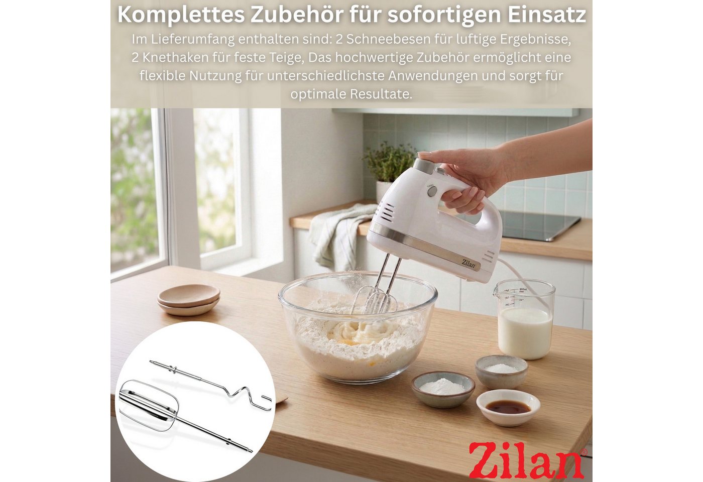 Zilan Handmixer ZLN-2945, Leiser Betrieb