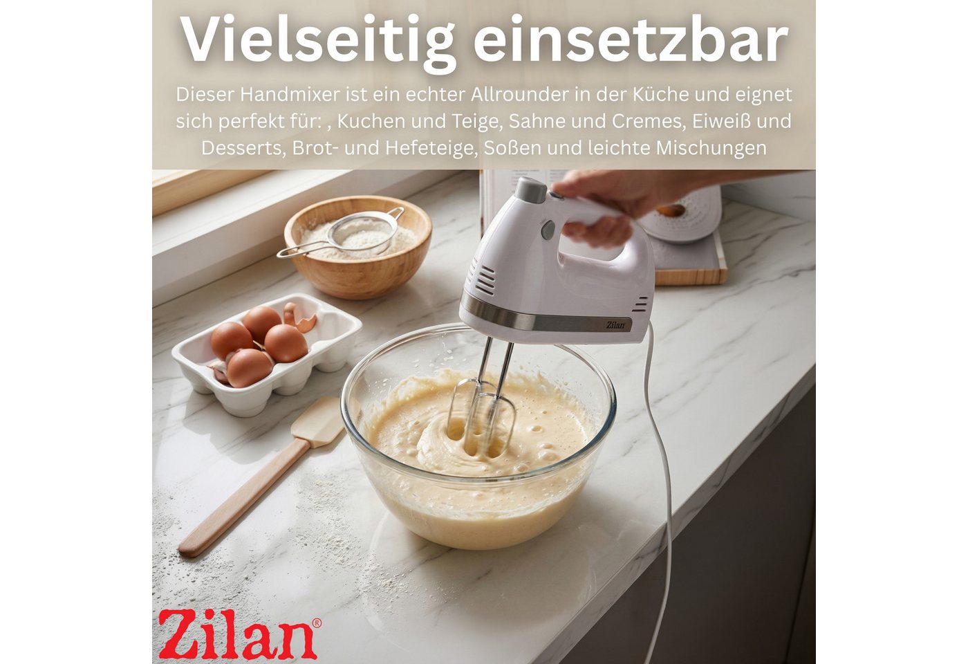 Zilan Handmixer ZLN-2945, Leiser Betrieb Bild 5