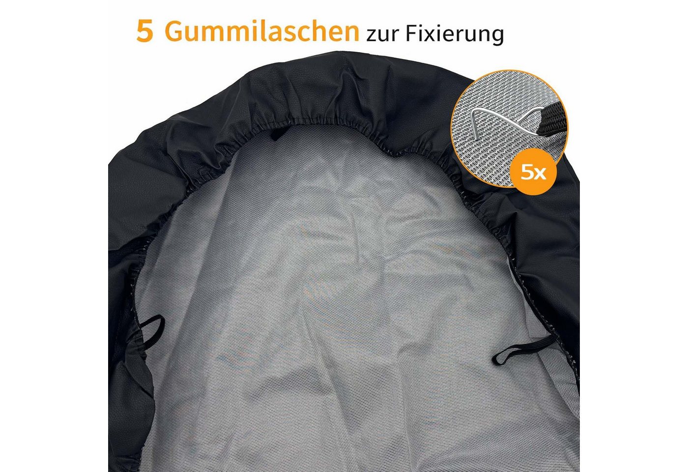 BURI Autositzschutz Autoschonbezug 1-2 Stück schwarz Autositzbezug Sitzschoner Sitzbezug, 2-tlg. Bild 5