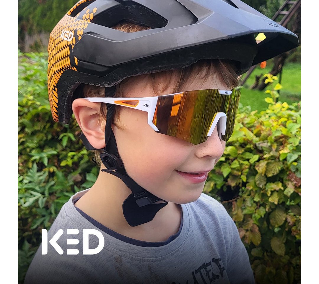 KED Fahrradbrille Ghost Kids Fahrradbrille, Ultraleicht, Stoßfeste Polycarbonat-Gläser, UV-Schutz, Alter 2-6 Jahre Bild 5