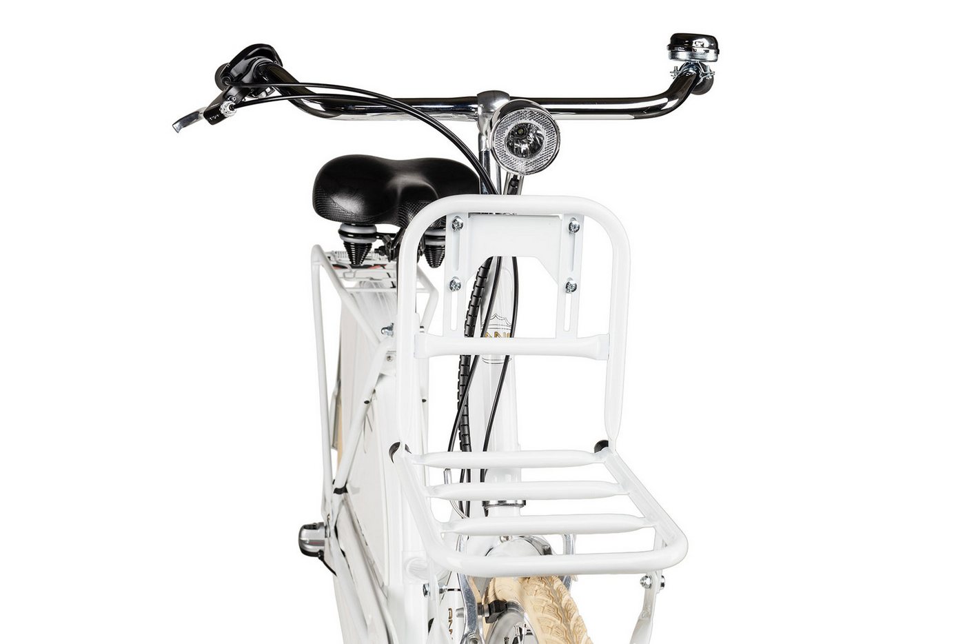 Maxim Hollandrad Maxim Nostalgie 1900 Cargo, 3 Gang Shimano Nexus 3-Gang SG-3C41 Rücktritt Schaltwerk, Nabenschaltung Rücktritt, Nabenschaltung Rücktritt weiß
