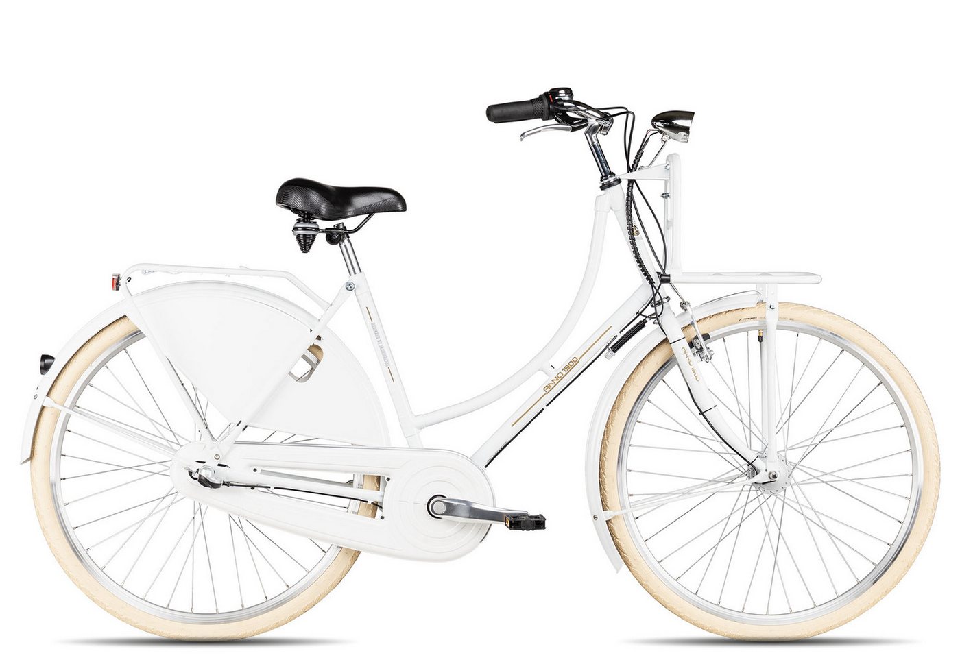 Maxim Hollandrad Maxim Nostalgie 1900 Cargo, 3 Gang Shimano Nexus 3-Gang SG-3C41 Rücktritt Schaltwerk, Nabenschaltung Rücktritt, Nabenschaltung Rücktritt weiß Bild 2