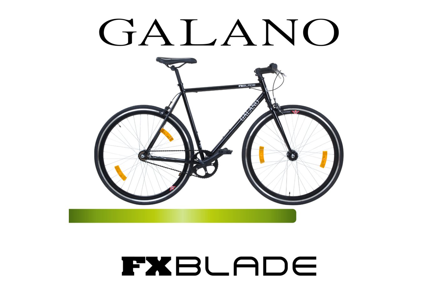 Galano Singlespeed Blade, 1 Gang, ohne Schaltung, Fixie Fahrrad Singlespeed Damen Herren 165 - 195 cm retro Urban Bike Bild 4