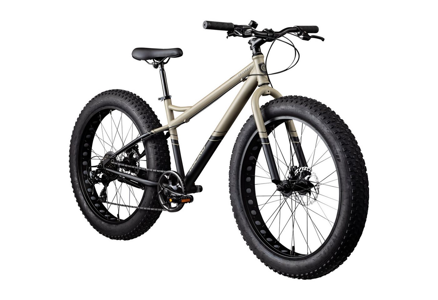 Galano Mountainbike Fatman 4.0, 7 Gang Shimano Tourney Schaltwerk, Kettenschaltung, 26 Zoll Fatbike für Damen und Herren 155 - 180 cm MTB Fahrrad Fat Bike Bild 2