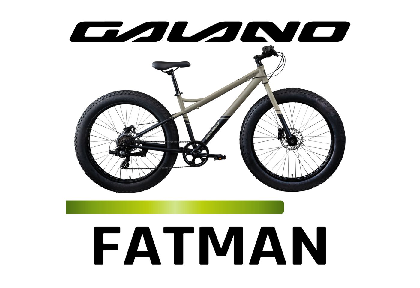 Galano Mountainbike Fatman 4.0, 7 Gang Shimano Tourney Schaltwerk, Kettenschaltung, 26 Zoll Fatbike für Damen und Herren 155 - 180 cm MTB Fahrrad Fat Bike Bild 5