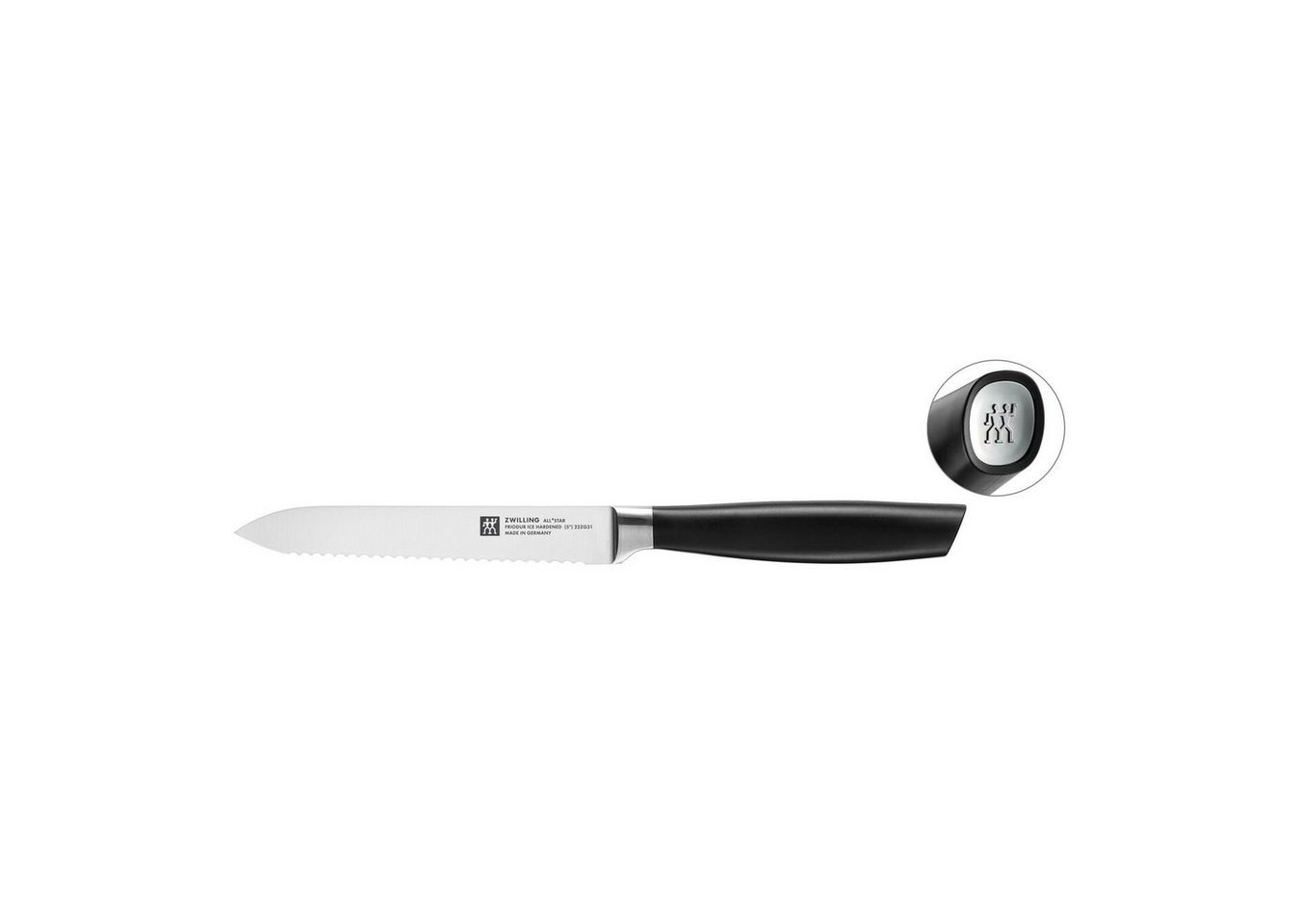 Zwilling Universalmesser ZWILLING All * Star Universalmesser 13 cm, Silber FRIODUR Klinge, (1 St) Bild 4