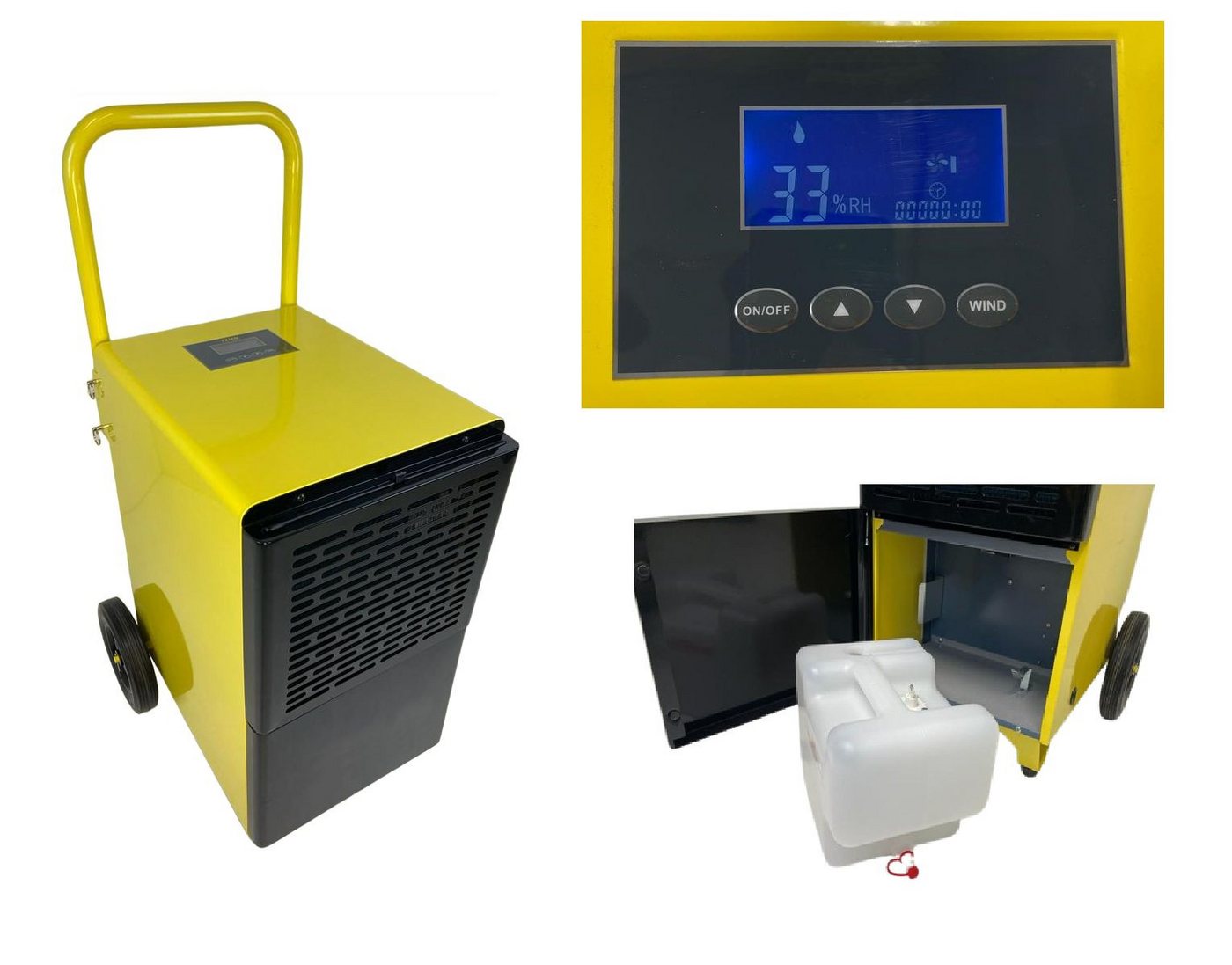 Teico Bautrockner Bautrockner Gewerbe Luftentfeuchter 55L Entfeuchter Heizung, Entfeuchtung 55,00 l/Tag, Tank 6,00 l, ausreichend für 6 l Flüssigkeit Bild 3