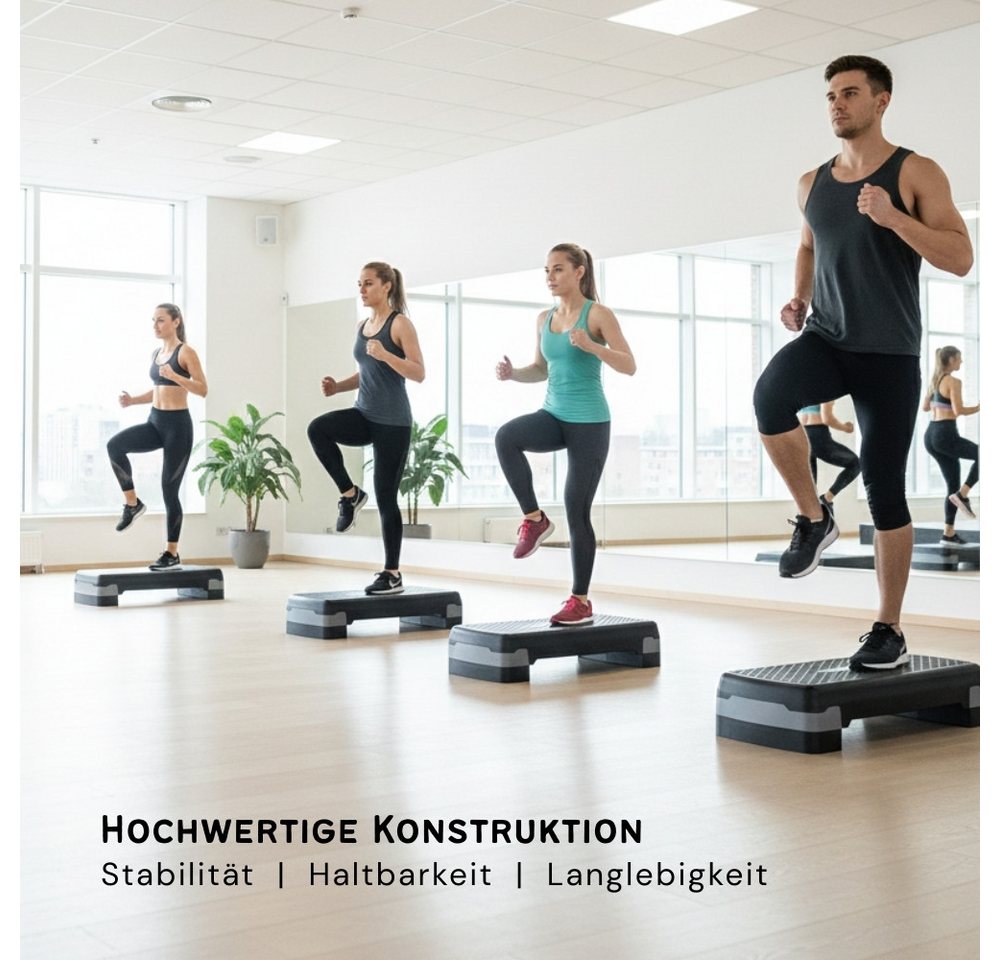 Endless Stepper Aerobic-Übung höhenverstellbar mit 2, ABS-Kunststoff, Für Unisex (1 Aerobic Stepper, Non Slip Surface), für Zuhause, Übung Workout-Plattform Bild 2