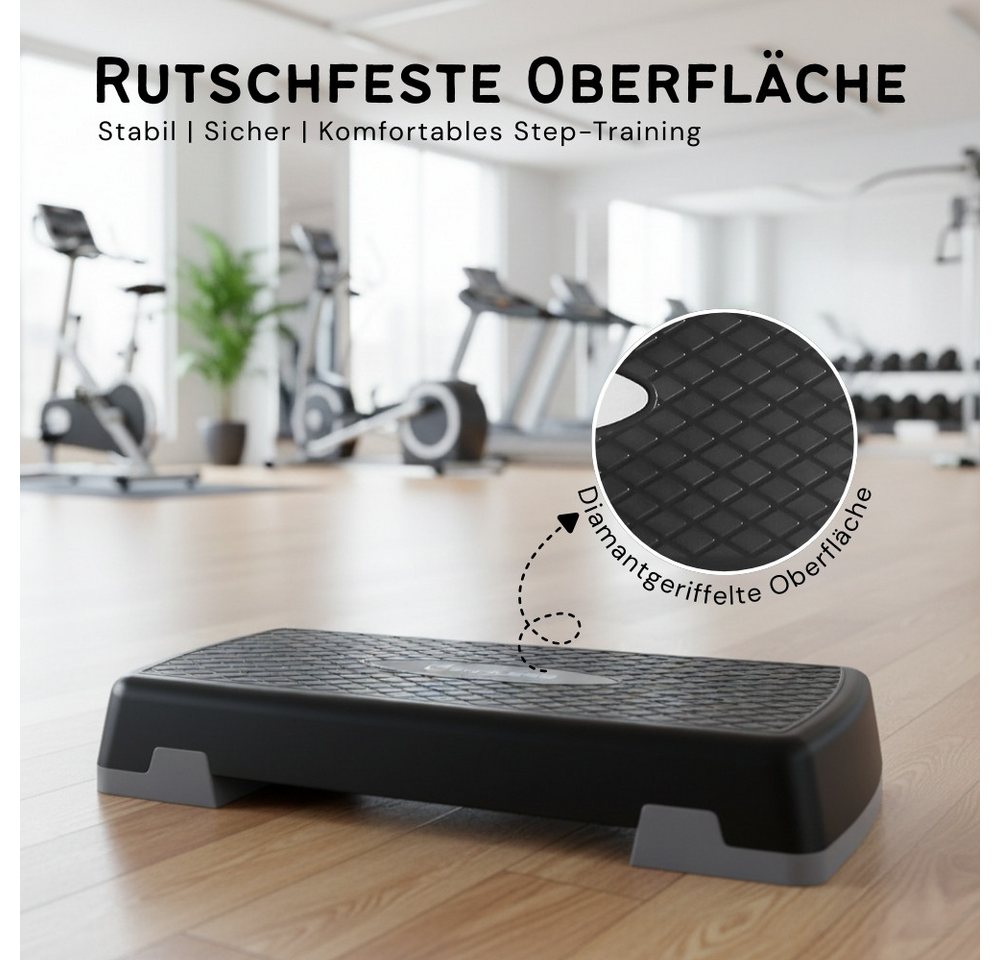 Endless Stepper Aerobic-Übung höhenverstellbar mit 2, ABS-Kunststoff, Für Unisex (1 Aerobic Stepper, Non Slip Surface), für Zuhause, Übung Workout-Plattform Bild 5