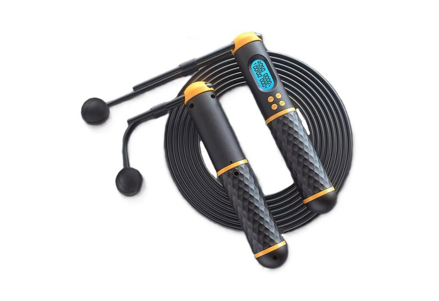 Sport-Knight® Springseil Schnurloses Springseil 2in1, mit Zähler & LCD Display, 300cm Länge