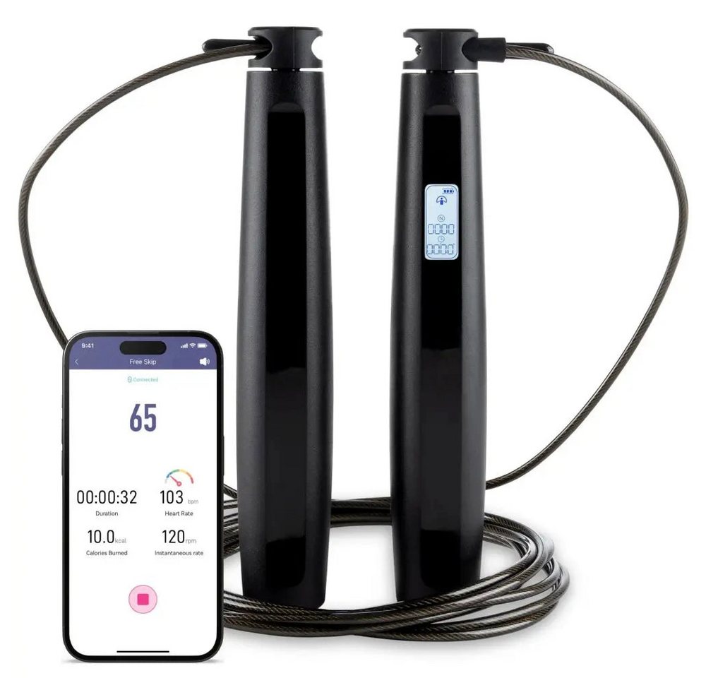 Sport-Knight® Springseil Bluetooth Springseil mit LCD und App, 4 Modi, verstellbar, HIIT Bild 5