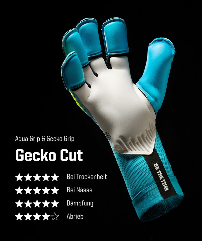 T1TAN Torwarthandschuhe Erwachsene Rebel Sky Blue mit Fingerschutz Bild 4