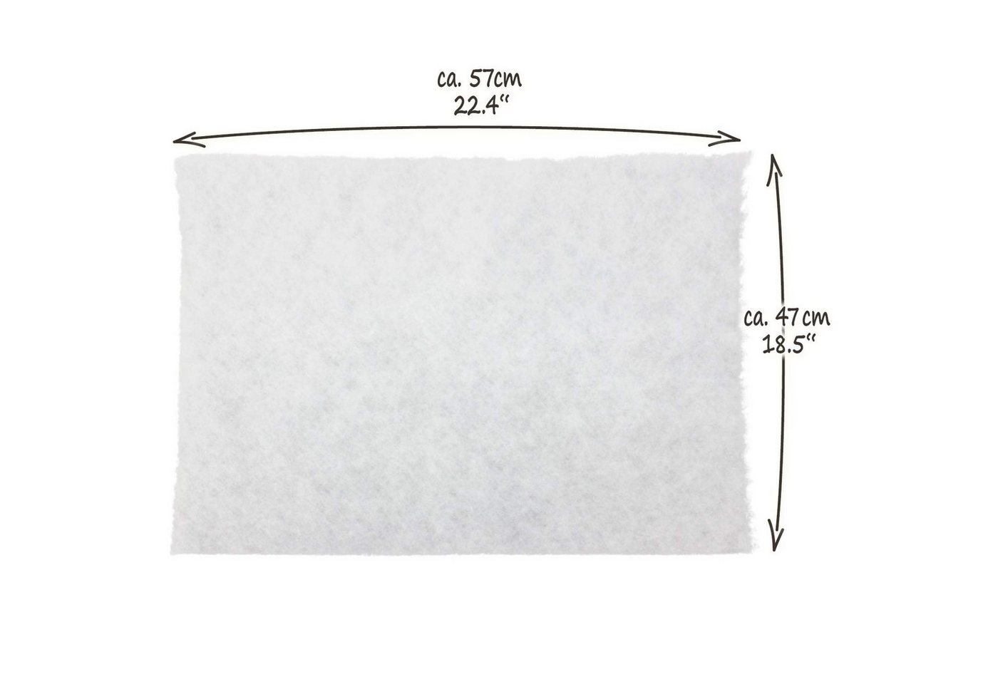 com-four Fettfilter Filter für Dunstabzugshaube zuschneidbar