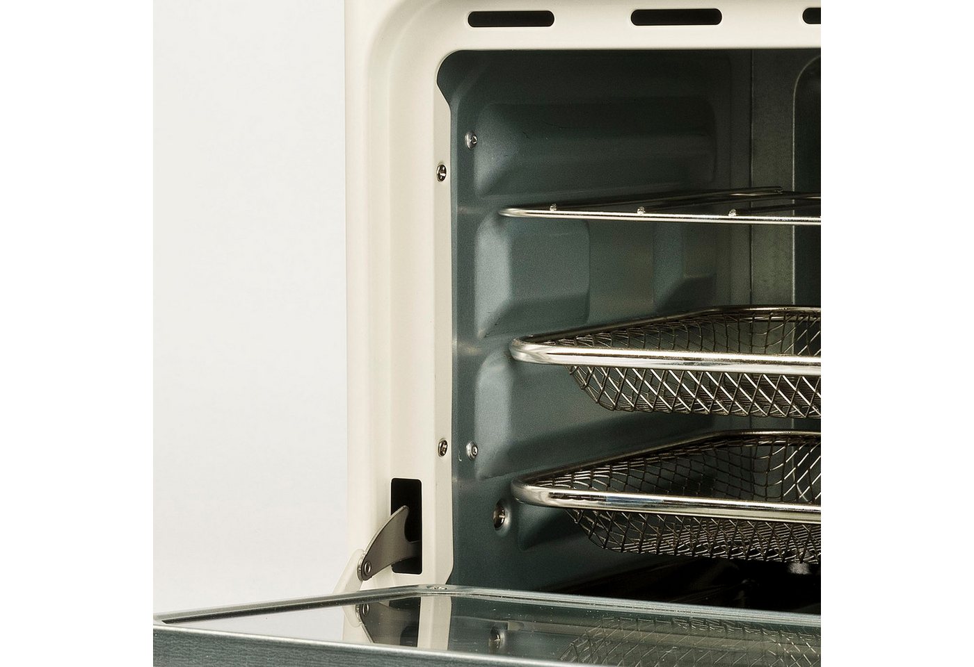 Girmi Heißluftfritteuse & Multifunktionsofen FG2801 Ecofrit 14L FG28, Maxi-Lüfter, bis 230 °C, 1400 W, 5 Programme, Innenbeleuchtung, Rezeptbuch, Zubehör Bild 4