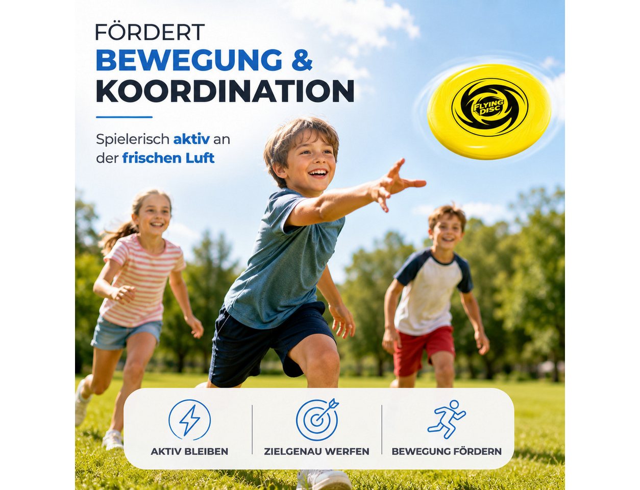 TK Gruppe Wurfscheibe Frisbee Wurfscheibe – Wurfring Garten-, Strand- & Outdoor-Spielzeug Bild 4