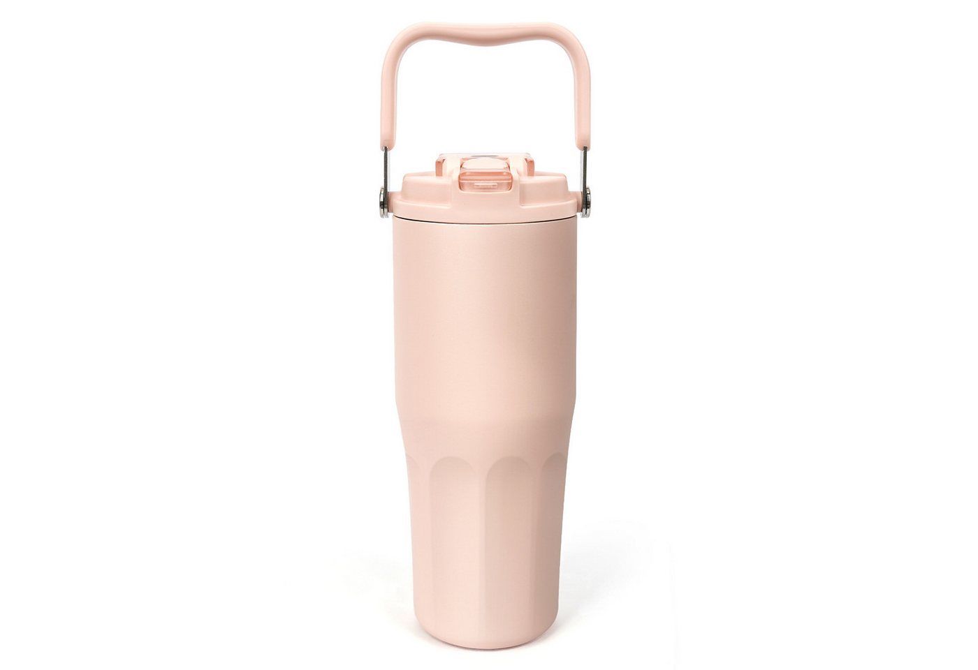 OSTWOLKE Isolierflasche Thermobecher mit Strohhalm und Henkel Tragbare Autobecher Sportflasche, 800ml, Reiseflasche, Trinkflasche für Reisen, Sport, Schule Bild 3