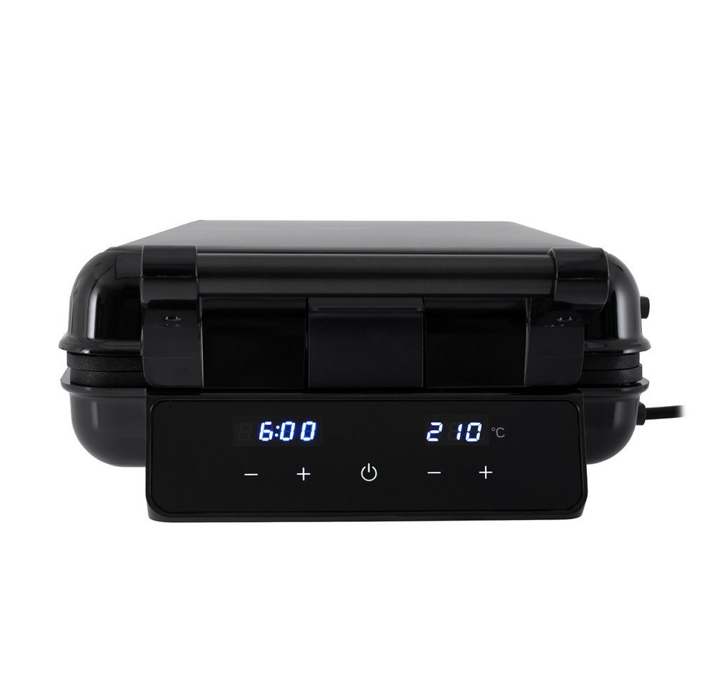 ADLER EUROPE 4-in-1-Sandwichmaker AD 3096 Sandwichtoaster, Waffeleisen und Kontaktgrill, 2200 W, Temperaturregelung, Antihaftbeschichtung, Schwarz/Silber Bild 5