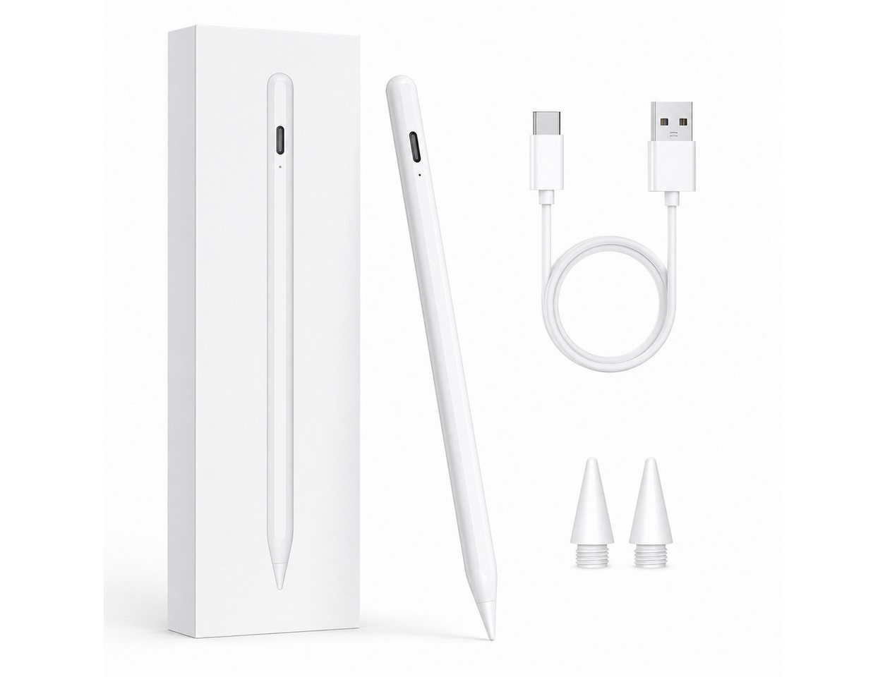 SpionProfi Eingabestift Stylus Stift für Apple iPad Tablet Touchscreen mit USB-C Schnellladung (1-St) Geeignet für Apple iPad 6, 7, 8, 9, 10, Mini, iPadPro Tablet Bild 5
