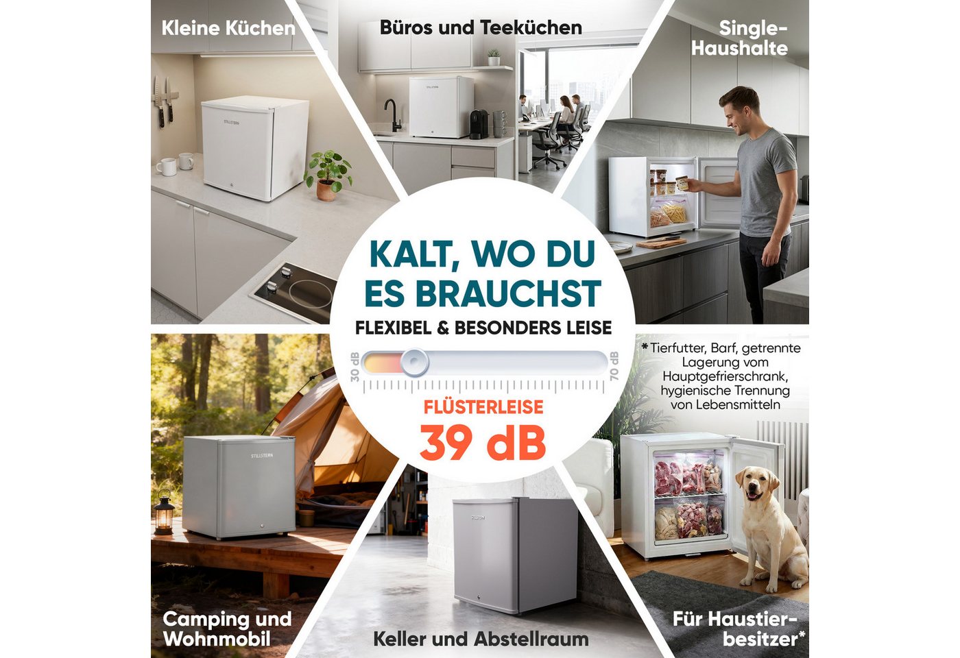 Stillstern Gefrierschrank GB 32.1, 51 cm hoch, 47 cm breit, 4 Sterne Technologie Bild 3