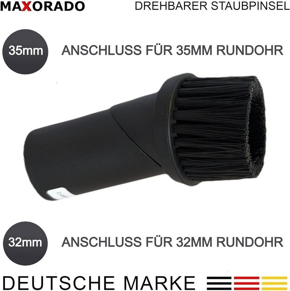 Maxorado Möbelpinsel 35mm Staubpinsel Staubsauger Düse für Miele Kärcher Bosch Möbelpinsel, Zubehör für Staubsauger wie Miele, Kärcher, Siemens, Einhell, (1-tlg), flexibel Bild 3