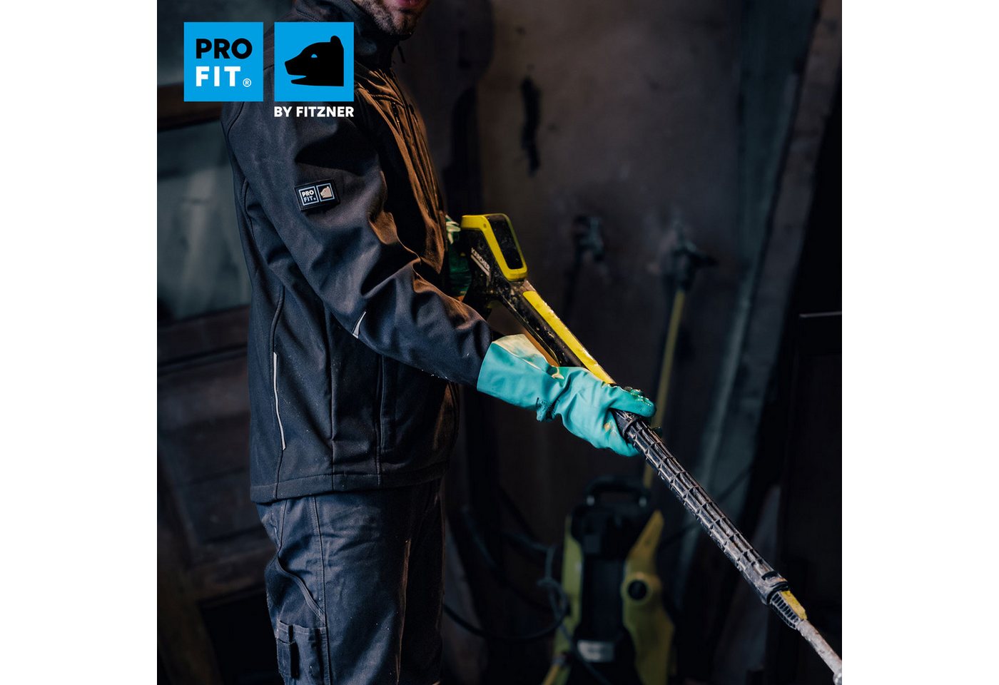 PRO FIT Nitril-Handschuhe Trivex Chemikalienschutzhandschuh, (12, Paar) guter Tragekomfort, sicherer Griff, sehr strapazierfähig Bild 3