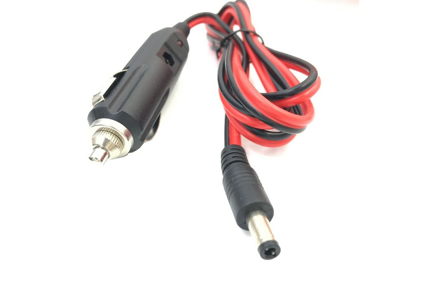 Bolwins H37 KFZ Auto Adapter 12V 5A Stecker 5,5X2,1mm Zigarettenanzünder Kabel Netzkabel, Hohlstecker 5,5 x 2,1 mm, KFZ-Zigarettenanzünder Stecker, DC Hohlbuchse 5,5 x 2,1 mm (120 cm), LED-Betriebsanzeige, integrierte Sicherung, Überspannungsschutz
