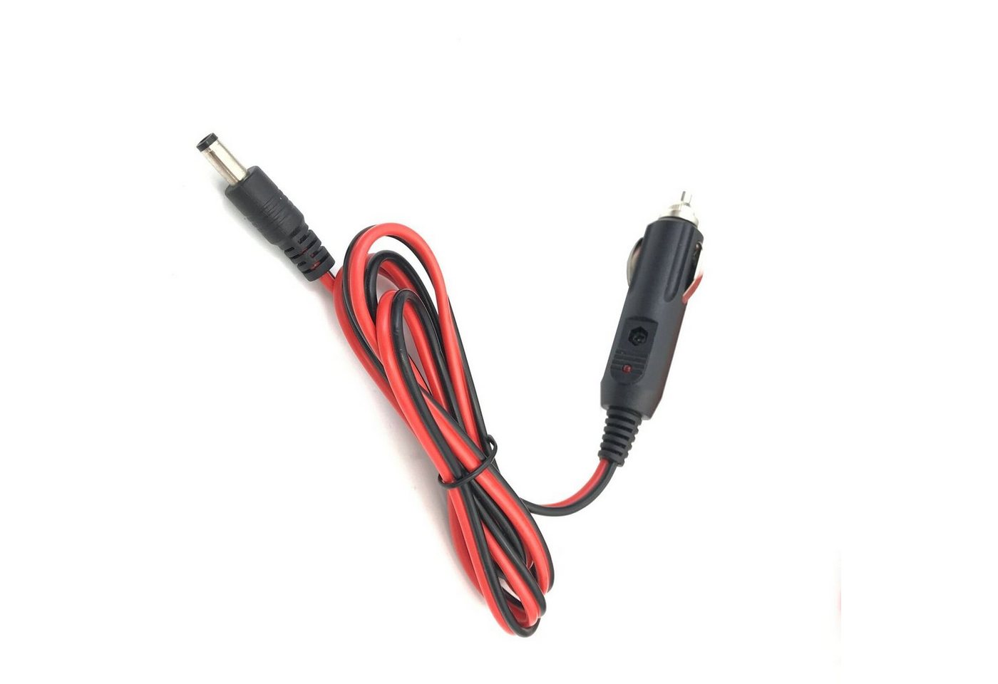 Bolwins H37 KFZ Auto Adapter 12V 5A Stecker 5,5X2,1mm Zigarettenanzünder Kabel Netzkabel, Hohlstecker 5,5 x 2,1 mm, KFZ-Zigarettenanzünder Stecker, DC Hohlbuchse 5,5 x 2,1 mm (120 cm), LED-Betriebsanzeige, integrierte Sicherung, Überspannungsschutz Bild 2