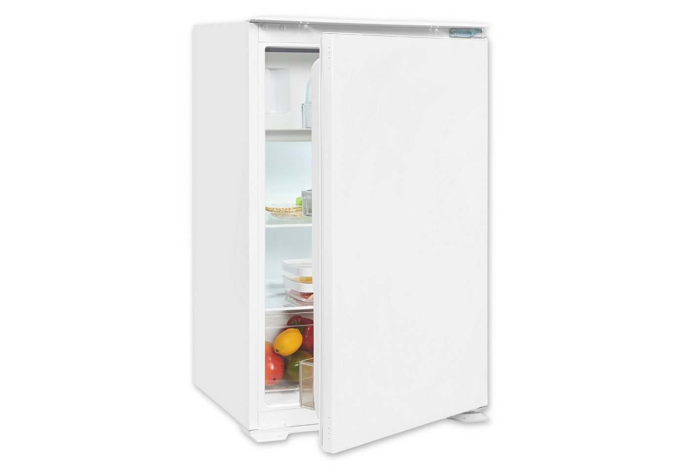 exquisit Einbaukühlschrank EKS5131-4-E-040E, 88 cm hoch, 54 cm breit, 4-Sterne-Gefrierfach, 118 Liter Nutzinhalt, Optische Alarmfunktion