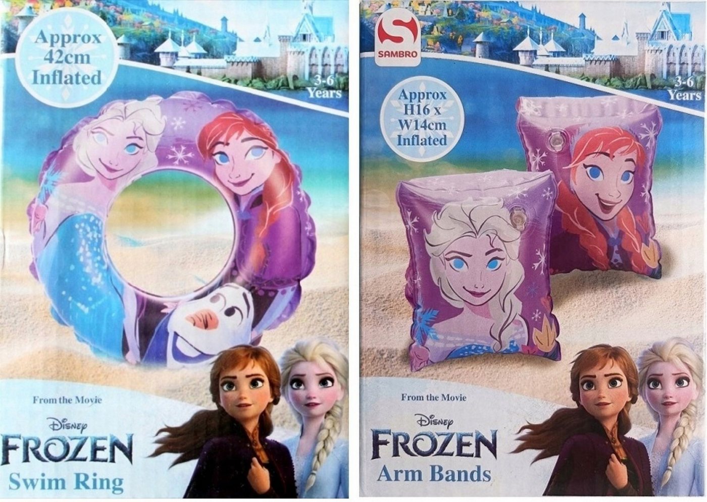 Festivalartikel Schwimmring Frozen Schwimmring + Schwimmflügel für Kinder Bild 2