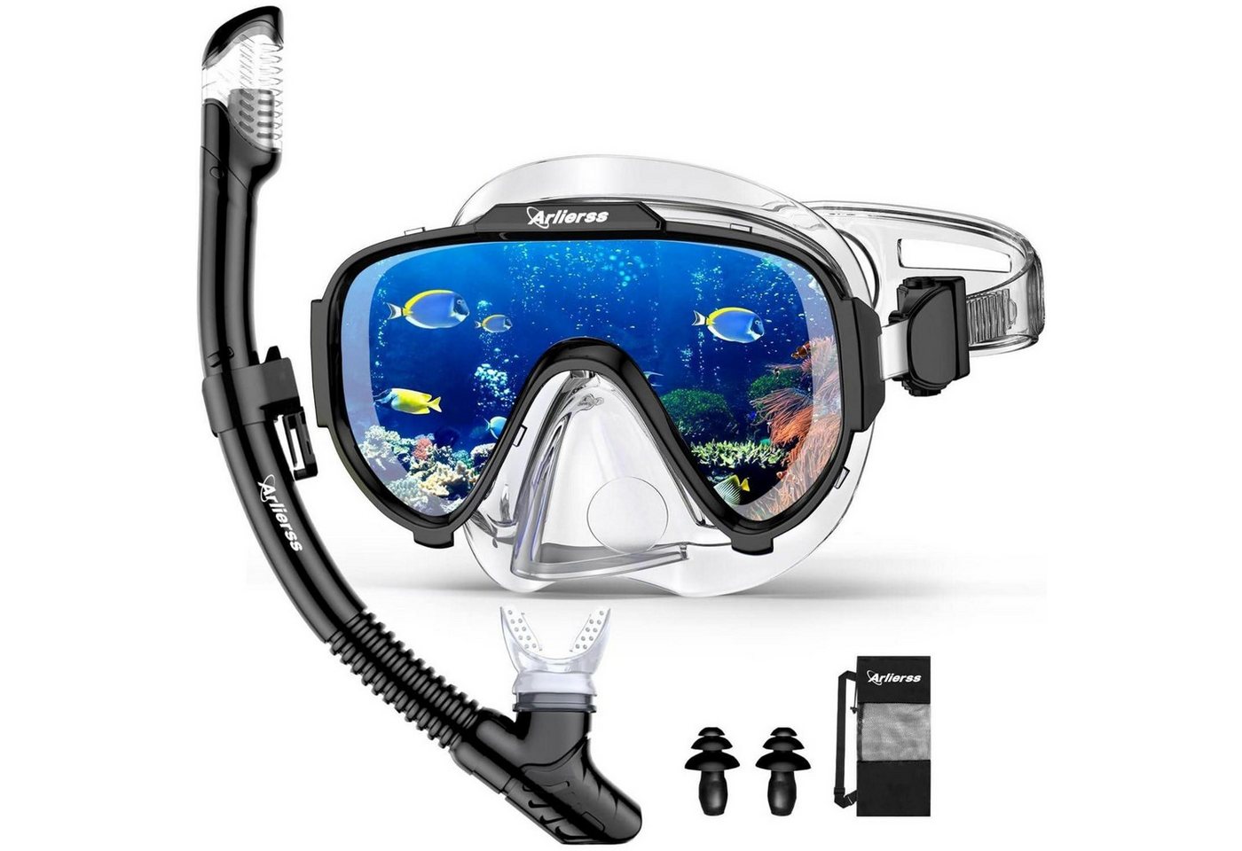 LuxusKollektion Tauchset Schnorchelset Erwachsene Anti-Fog Taucherbrille Trockenschnorchel Bild 5