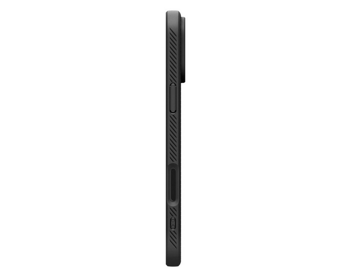 Spigen Handyhülle Liquid Air Case Mattschwarz Kompatibel mit iPhone 17 Pro 6,3, Liquid Air Case mit schlanker Bauform und rutschhemmender Oberfläche Bild 5
