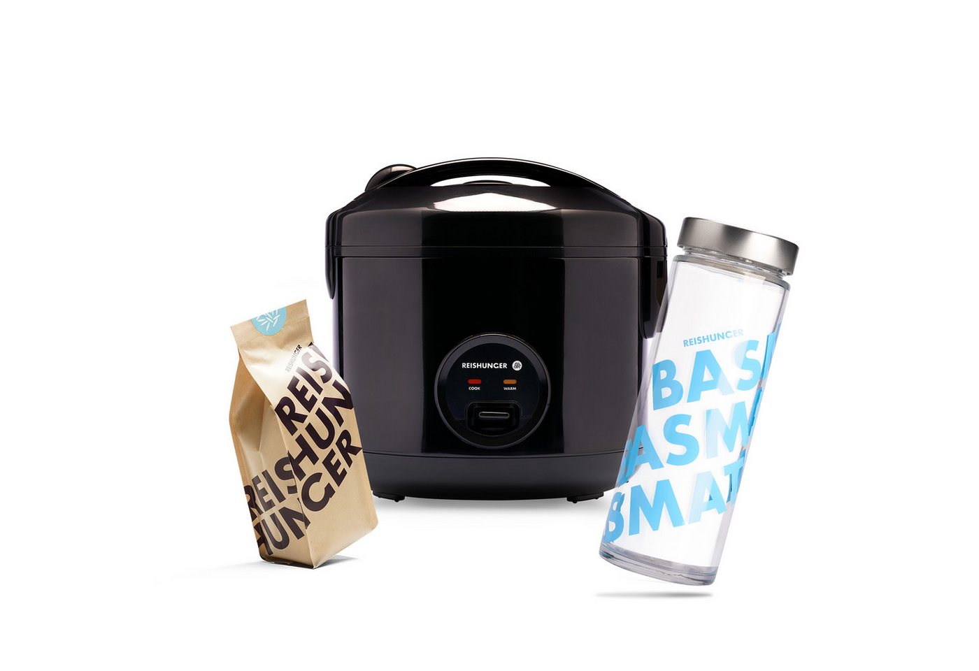 Reishunger Reiskocher REISHUNGER Basis Reiskocher, schwarz, 1,2L – Kennenlernset, 500 W, Mit Warmhaltefunktion für bis zu 8 Stunden Bild 5