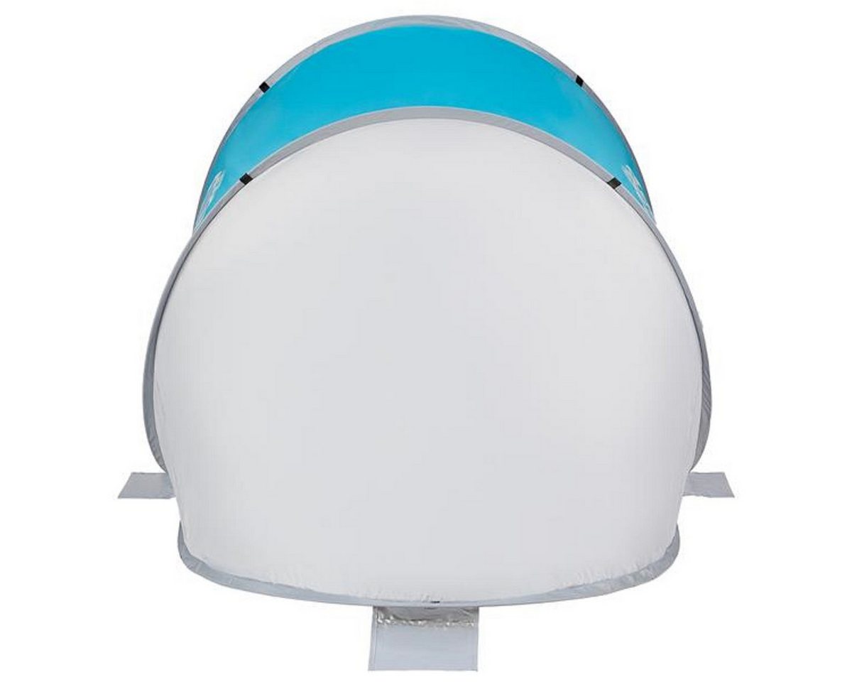 NILS CAMP Strandmuschel NC3173 (UV-Schutz, selbstaufbauend) 140x110x110cm blau/grau