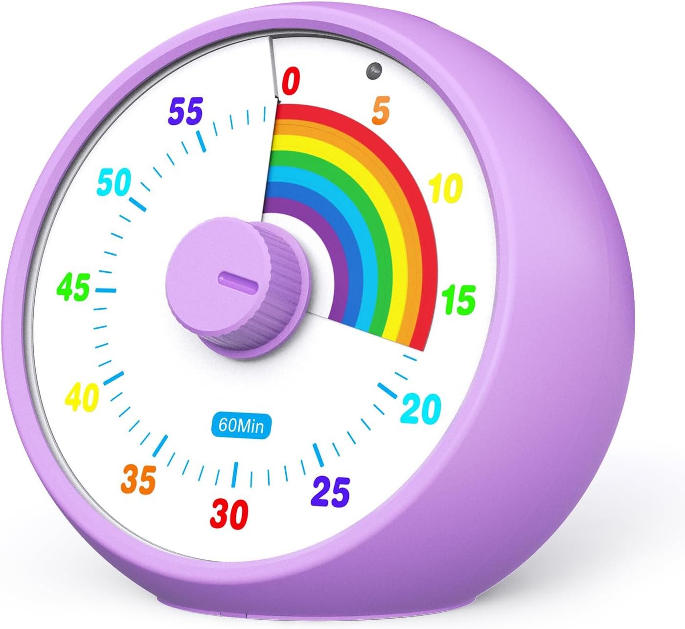 FELIXLEO Küchentimer Visueller Timer für Kinder, 60-Minuten Countdown für (Lila) Bild 5