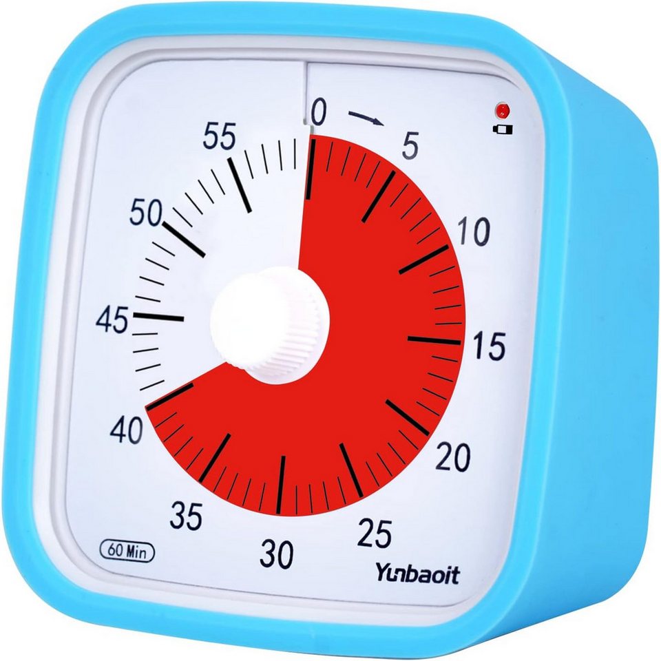 FELIXLEO Küchentimer Verbesserter 60 Minuten Countdown Timer Zeit Management Werkzeu(Blau)