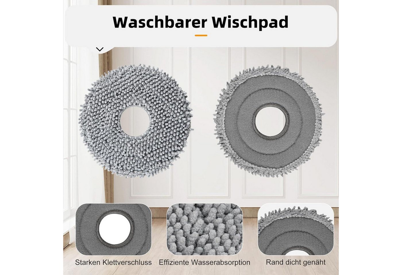 FELIXLEO Staubsaugerdüsen-Set Passgenaues Zubehörset für Roborock Qrevo S Pro und MaxV Saugroboter, (1-tlg) Bild 4