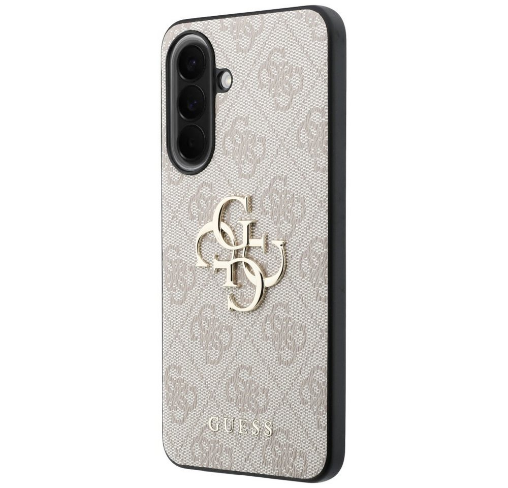 Guess Handyhülle Galaxy A57 Kunstleder rosa Big Logo goldfarbig 6,7 Zoll, Kantenschutz Bild 2