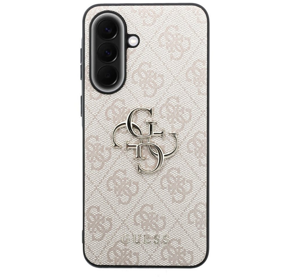 Guess Handyhülle Galaxy A57 Kunstleder rosa Big Logo goldfarbig 6,7 Zoll, Kantenschutz Bild 5