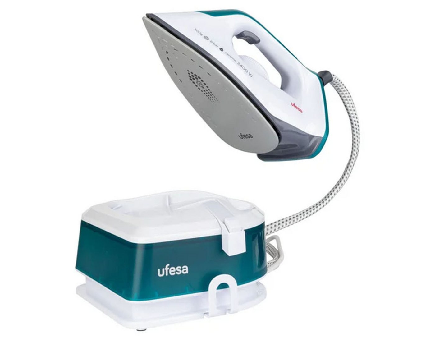 Ufesa Dampfbügelstation Ufesa Compact Care PL2500 Bügeleisen mit Dampfbügelstation 2400W