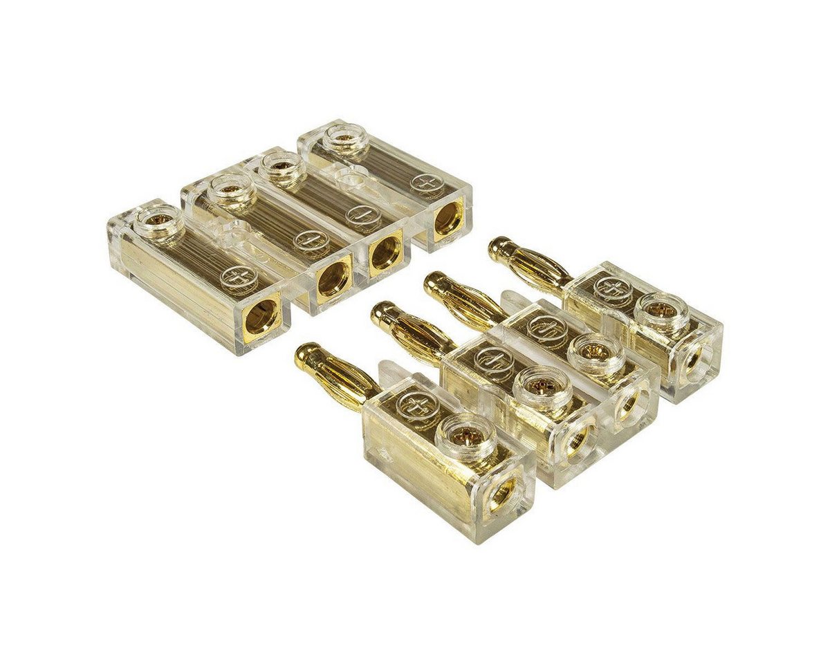 tomzz Audio 4-fach Kabel-Steckverbinder Bananenstecker Bananenkupplung Soundboard KFZ-Adapter Bild 3