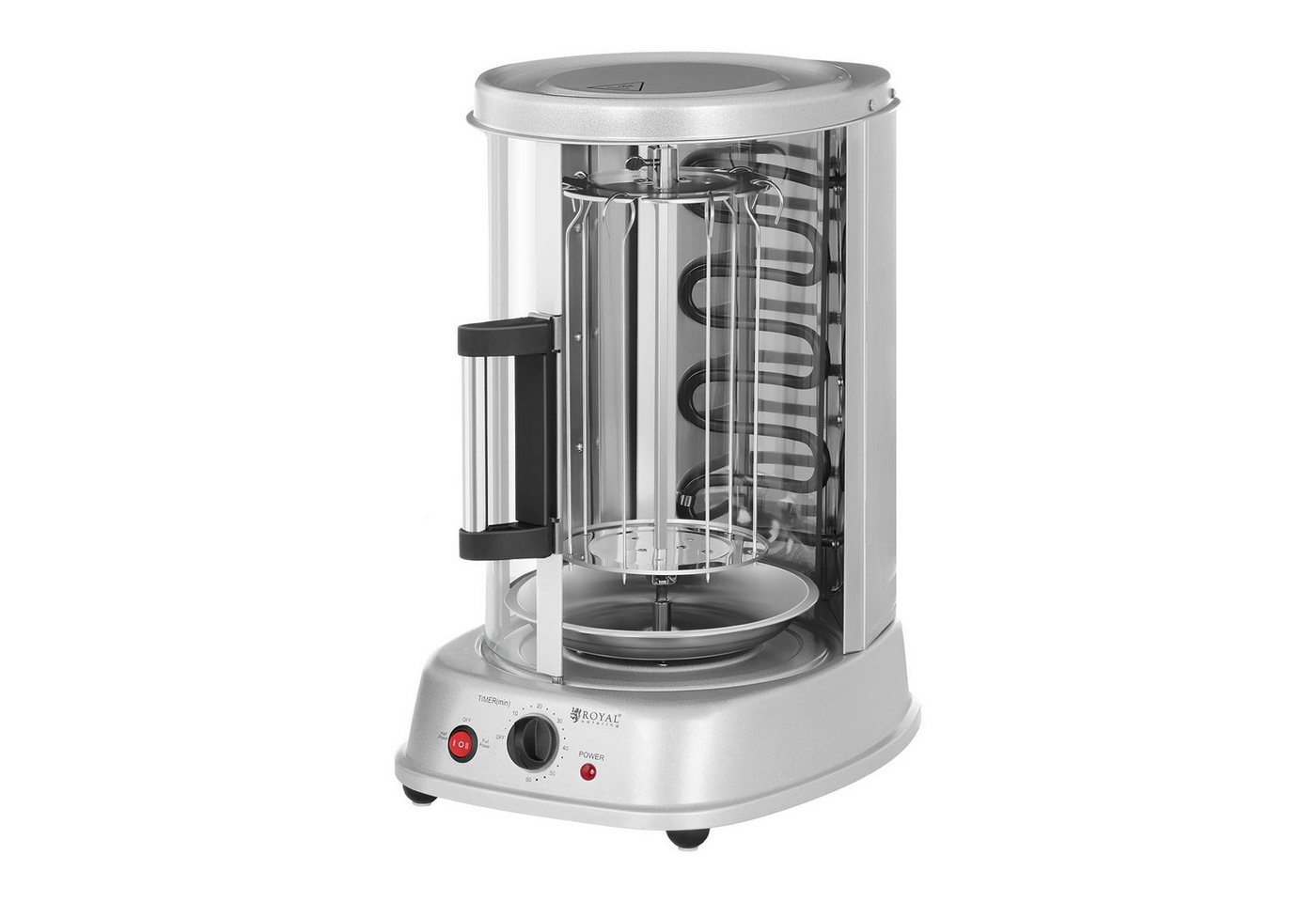 Royal Catering Dönergrill Vertikalgrill 3in1 Kombi Edelstahl Tischgrill Hähnchengrill Schaschlik, 1500 W Bild 2