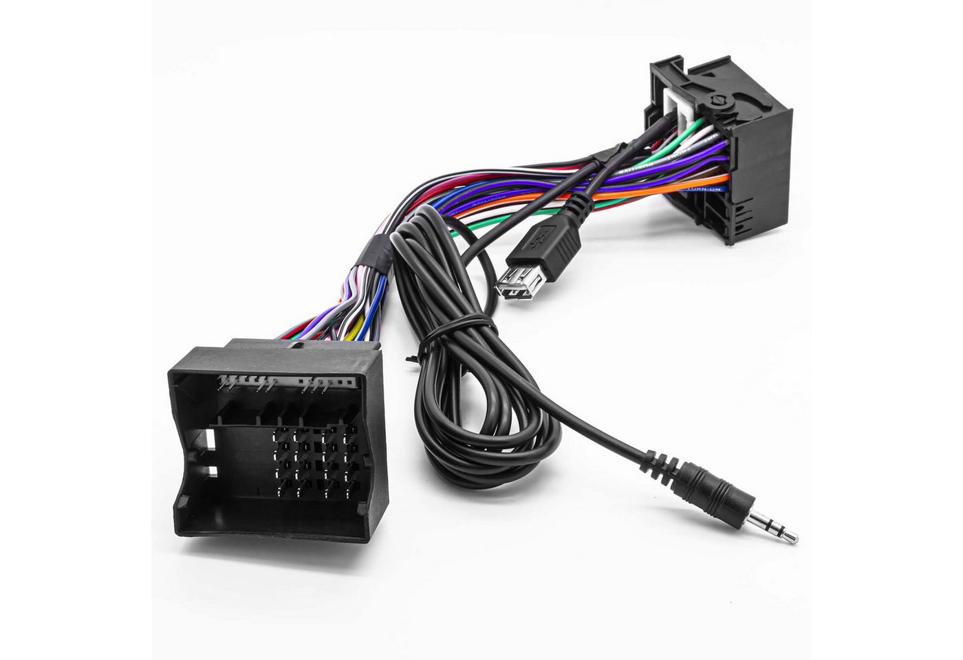 Adapter Universe USB AUX In Adapter 3,5mm Klinke MMT Radio Einbau Buchse Kabel Set KFZ-Adapter Bild 2