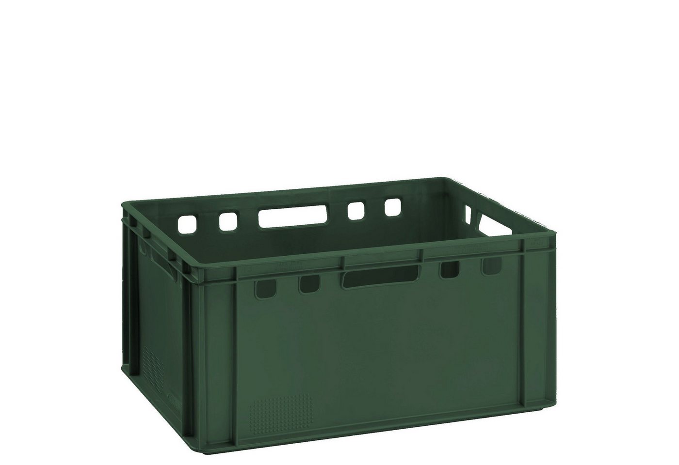 BURI Transportbehälter Fleischkiste E3 grün Lagerkiste Eurobox lebensmittelecht stapelbar, (1-St)