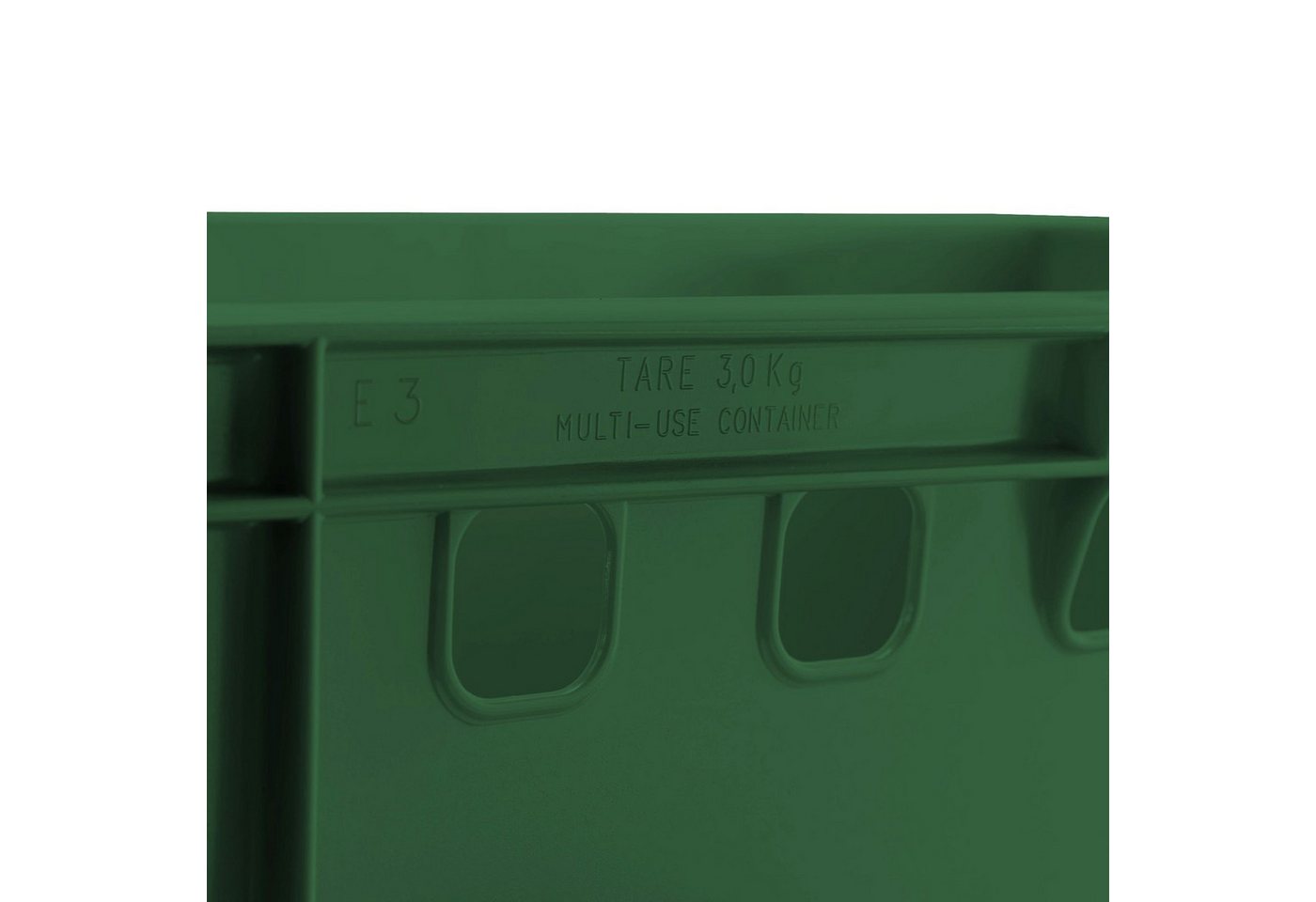 BURI Transportbehälter Fleischkiste E3 grün Lagerkiste Eurobox lebensmittelecht stapelbar, (1-St) Bild 5