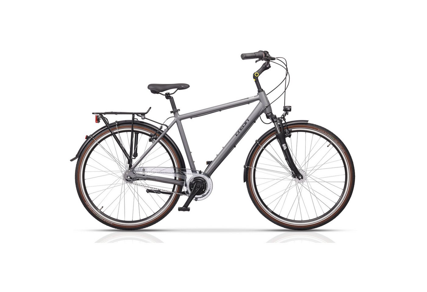 Airtracks Cityrad 28 Zoll Herren City Fahrrad CITERRA SL2 Trekking Bike, 7 Gang Shimano NEXUS Schaltwerk, Nabenschaltung, (Shimano Nexus 7), Grau - Rahmenhöhen 48cm, 52cm, 56cm und 60cm - Modell 2026 Bild 3